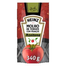 Molho de Tomate com Azeitona Heinz Sachê 340g