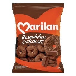 Biscoito Rosquinha Chocolate Marilan Pacote 400g