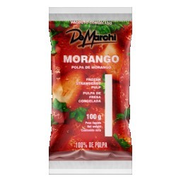 Polpa de Fruta Morango De Marchi Pacote 100g