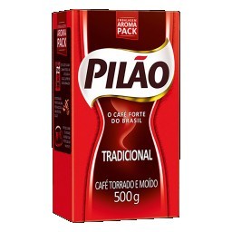 Café Pilão Torrado E Moído Tradicional Vácuo 500g