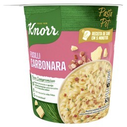 Macarrão Instantâneo Fusilli Carbonara Knorr Pasta Pot Copo 62g