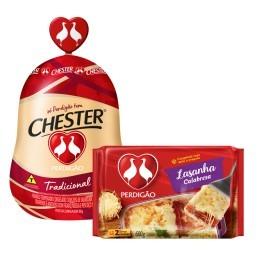 Compre 1 Chester PERDIGÃO + R$0,01 LEVE 1 Lasanha Calabresa PERDIGÃO 600g