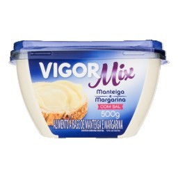 Margarina com Manteiga com Sal VIGOR Mix Pote 500g