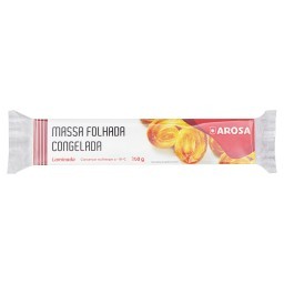 Massa Folhada Laminada Congelada Arosa Pacote 300g