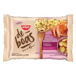 Macarrão Instantâneo Peito de Frango com Batata-Doce Nissin De Boas Pacote 75g