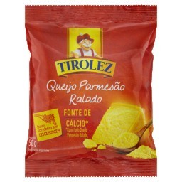 Queijo Parmesão Ralado TIROLEZ  Pacote 50g