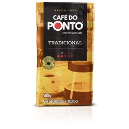 Café à Vácuo Torrado e Moído Tradicional DO PONTO Pacote 500g