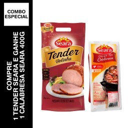 Kit Tender Bolinha SEARA 1Kg +	Linguiça calabresa Seara 400g