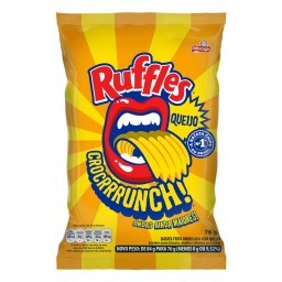 Batata Frita Ondulada Queijo Elma Chips Ruffles Pacote 76g