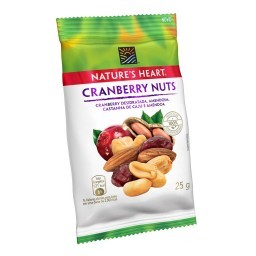 Snack NATURES HEART Cranberry Nuts 25g