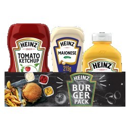 Kit Ketchup Tradicional 397g + Maionese 215g + Mostarda 255g Heinz