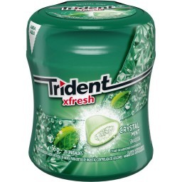 Goma de mascar Trident x mint garrafa 56g