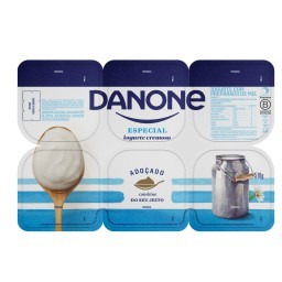 Iogurte Integral Cremoso Original Danone Especial Bandeja 510g 6 Unidades