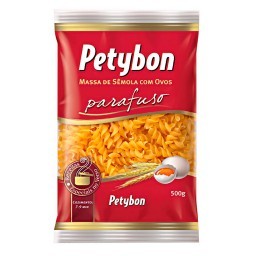 Macarrão com Ovos Parafuso PETYBON Pacote 500g