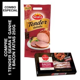 Kit Tender Bolinha SEARA 1Kg +	Bacon fatias Seara Gourmet 250g