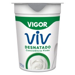 Iogurte Desnatado VIGOR Viv Sabor Natural Pote 170g