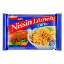 Macarrão Instantâneo de Carne Nissin Miojo Lámen Pacote 85g