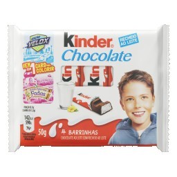 Kinder Chocolate 50g com 4 unidades