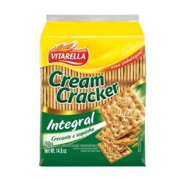 Biscoito VITARELLA Cream Cracker Integral 400g