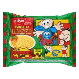 Macarrão Instantâneo de Tomate Suave Nissin Miojo Turma da Mônica Pacote 85g