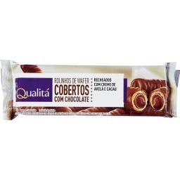 Rolinho Wafer com Cobertura de Chocolate QUALITÁ 40g