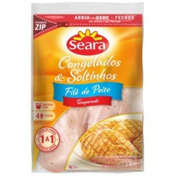 Filé de Frango Temperado Congelado SEARA Pacote 1kg