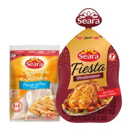 Na compra de 1 Ave Fiesta Sabor Mediterrâneo SEARA + R$0,01 leve Filézinho de Peito