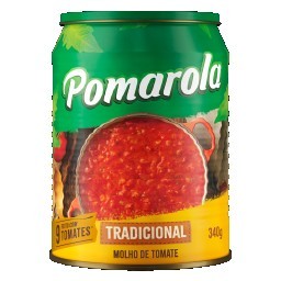 Molho De Tomate POMAROLA Tradicional Lata 340g