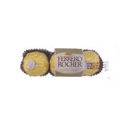 Bombom FERRERO ROCHER 37,5g Pacote com 3 Unidades