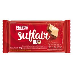 Chocolate Ao Leite Aerado E Branco Duo NESTLÉ Suflair Pacote 80g