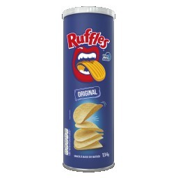 Snack de Batata Original Elma Chips Ruffles Tira Onda Tubo 134g