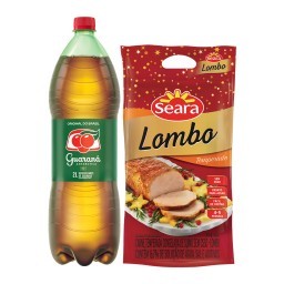 Lombo temperado Seara+Refrigerante Guaraná ANTARCTICA Garrafa 2L