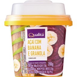 Açaí com Banana com Granola QUALITÁ 200g