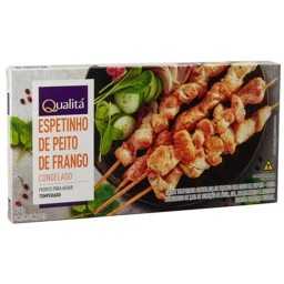 Espetinho Peito de Frango Temperado e Congelado QUALITÁ 400g