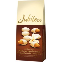 Amêndoas Cobertas Com Chocolate Branco JUBILEU Embalagem 180g