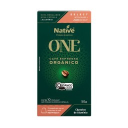 Café Em Cápsula Espresso Orgânico NATIVE One Caixa 50g Com 10 Cápsulas