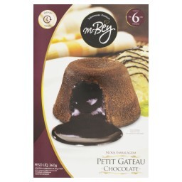 Petit Gateau de Chocolate Mr. Bey Caixa 360g 6 Unidades