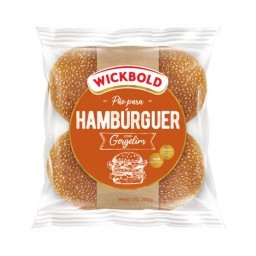 Pão Para Hambúrguer WICKBOLD Com Gergelim Pacote 200g