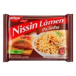 Macarrão Instantâneo de Picanha Nissin Miojo Lámen Pacote 85g