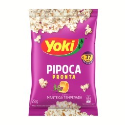 Pipoca Pronta Manteiga Temperada Yoki Pacote 28g