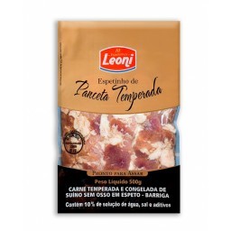 Espetinho de Panceta Temperada Leoni 500g