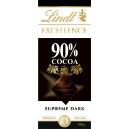 Chocolate Amargo 90% Cacau Lindt Excellence Caixa 100g