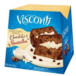 Panettone Chocolate com Baunilha VISCONTI 450g