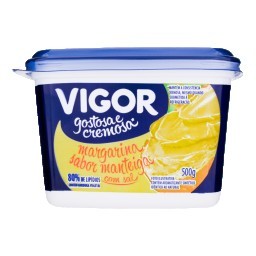 Margarina Sabor Manteiga Cremosa com Sal VIGOR Pote 500g