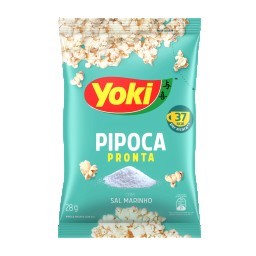 Pipoca Pronta com Sal Marinho Yoki Pacote 28g