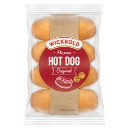 Pão Para Hot Dog WICKBOLD Sabor Original Pacote 200g