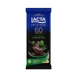 Chocolate Lacta Intense 60% cacau menta 85g