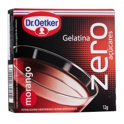 Gelatina em Pó Sabor Morango Zero Dr. OETKER Caixa 12g