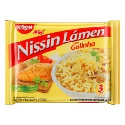 Macarrão Instantâneo de Galinha Nissin Miojo Lámen Pacote 85g