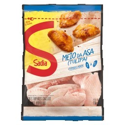 Meio da Asa de Frango Congelado Aperitivo SADIA Pacote 1kg